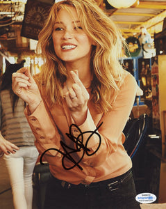 Haley Bennett Sexy Signed Autograph 8x10 Photo ACOA