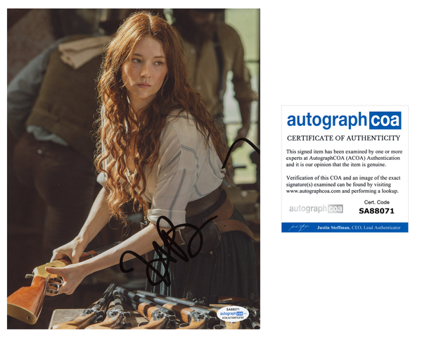 Haley Bennett Magnificent Seven Signed Autograph 8x10 Photo ACOA