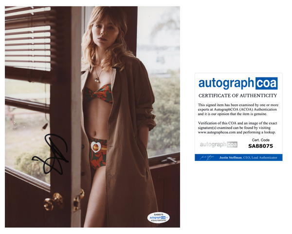 Haley Bennett Sexy Signed Autograph 8x10 Photo ACOA