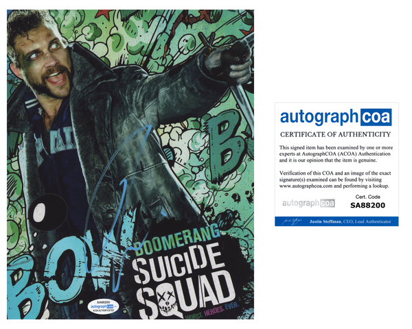 Jai Courtney Suicide Squad Signed Autograph 8x10 Photo ACOA