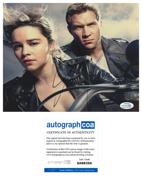 Jai Courtney Terminator Signed Autograph 8x10 Photo ACOA