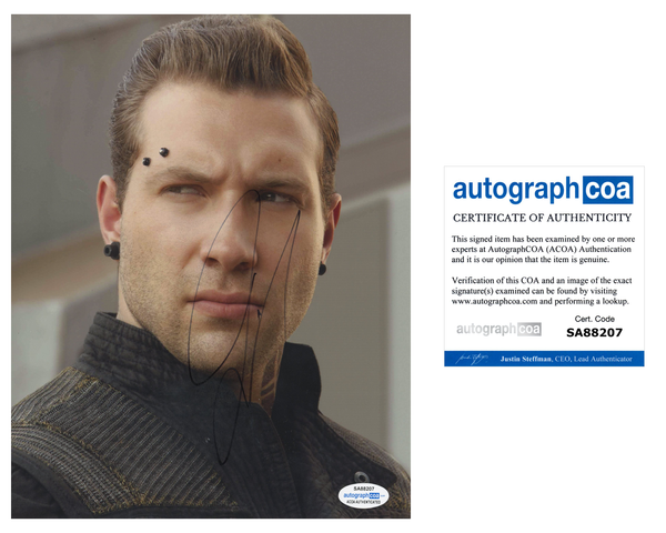 Jai Courtney Divergent Signed Autograph 8x10 Photo ACOA