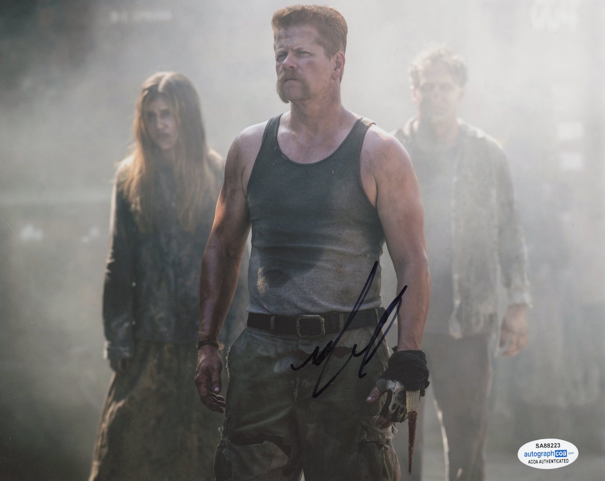 Michael Cudlitz Walking Dead Signed Autograph 8x10 Photo ACOA