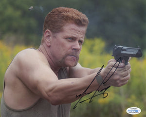 Michael Cudlitz Walking Dead Signed Autograph 8x10 Photo ACOA