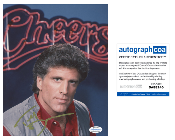 Ted Danson Cheers Signed Autograph 8x10 Photo ACOA