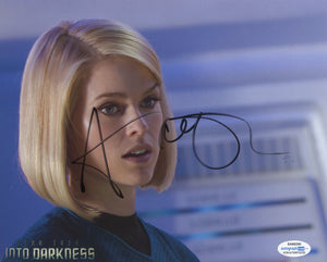 Alice Eve Star Trek Signed Autograph 8x10 Photo ACOA