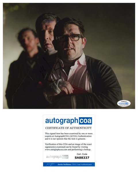 Nick Frost World's End Signed Autograph 8x10 Photo ACOA
