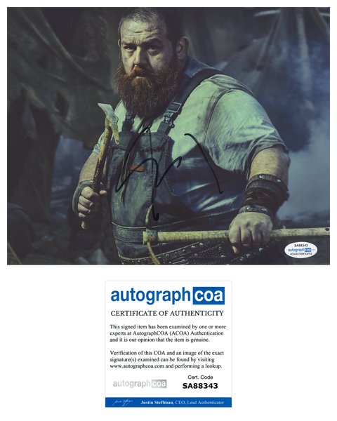 Nick Frost Into the Badlands Signed Autograph 8x10 Photo ACOA