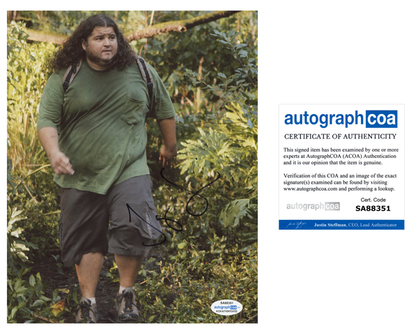 Jorge Garcia Lost Signed Autograph 8x10 Photo ACOA