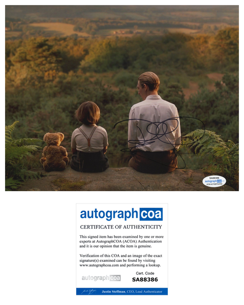 Domhnall Gleeson Christopher Robin Signed Autograph 8x10 Photo ACOA