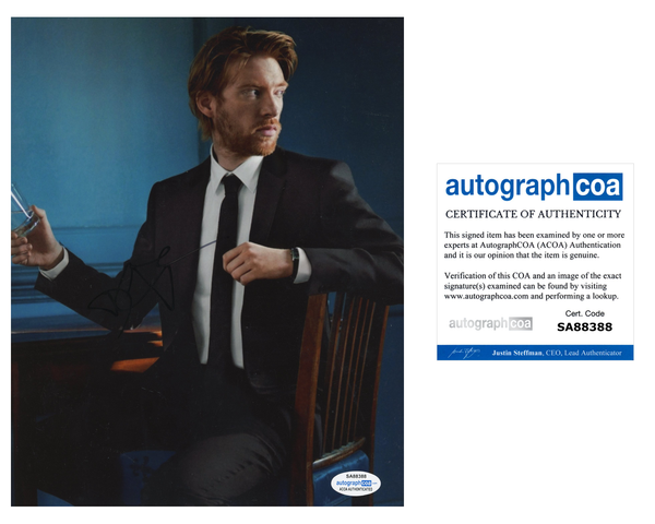 Domhnall Gleeson Harry Potter Signed Autograph 8x10 Photo ACOA