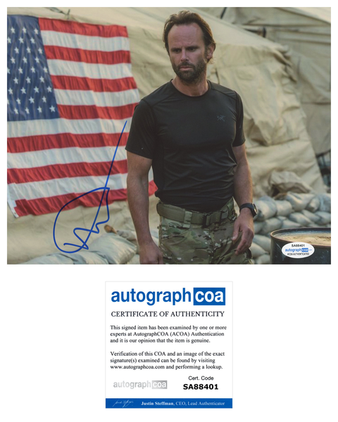 Walton Goggins SEAL Team Signed Autograph 8x10 Photo ACOA