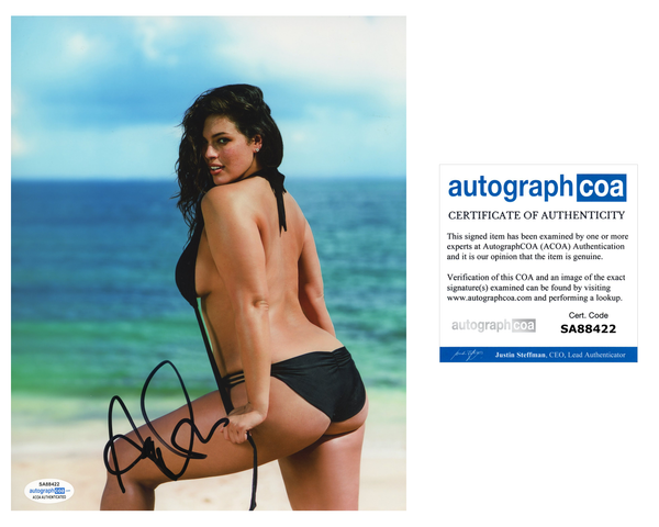 Ashley Graham Sexy Supermodel Sports Illustrated Signed Autograph 8x10 photo ACOA