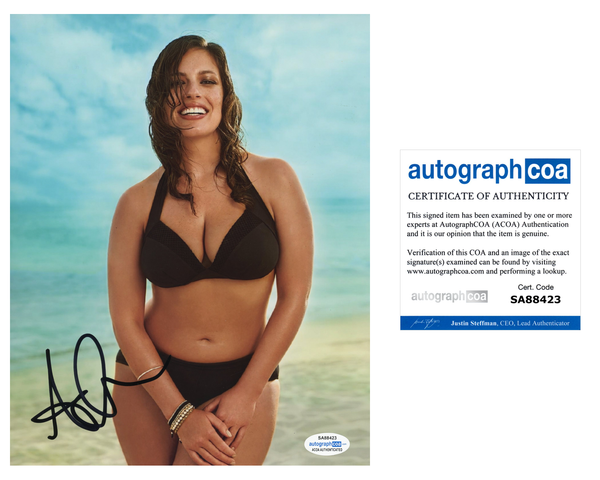 Ashley Graham Sexy Supermodel Sports Illustrated Signed Autograph 8x10 photo ACOA