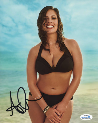 Ashley Graham Sexy Supermodel Sports Illustrated Signed Autograph 8x10 photo ACOA