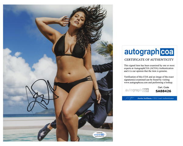 Ashley Graham Sexy Supermodel Sports Illustrated Signed Autograph 8x10 photo ACOA