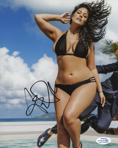 Ashley Graham Sexy Supermodel Sports Illustrated Signed Autograph 8x10 photo ACOA