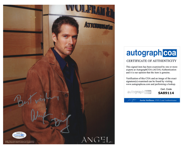 Alexis Denisof Buffy Signed Autograph 8x10 Photo ACOA