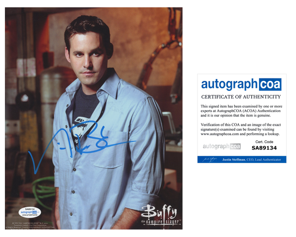 Nicholas Brendon Buffy Signed Autograph 8x10 Photo ACOA