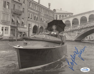 Sophia Loren Sexy Signed Autograph 8x10 Photo ACOA