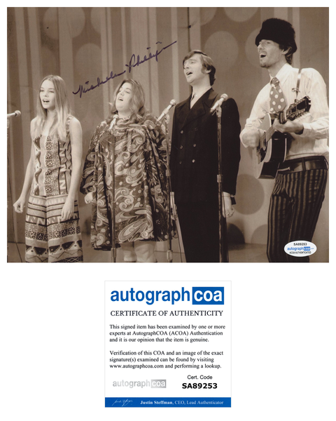 Michelle Phillips Mamas and Papas Signed Autograph 8x10 Photo ACOA