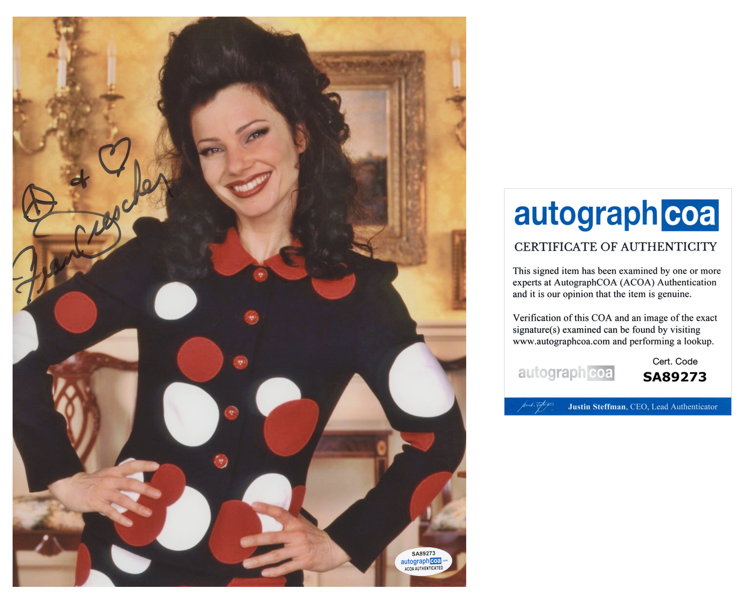 Fran Drescher Sexy The Nanny Signed Autograph 8x10 Photo ACOA | Outlaw  Hobbies Authentic Autographs