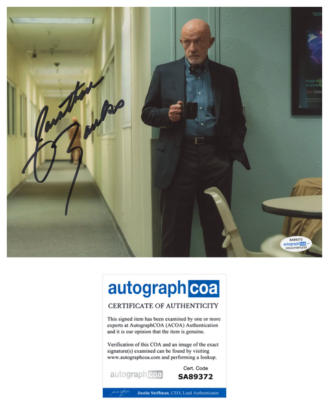 Jonathan Banks Better Call Saul Signed Autograph 8x10 Photo ACOA