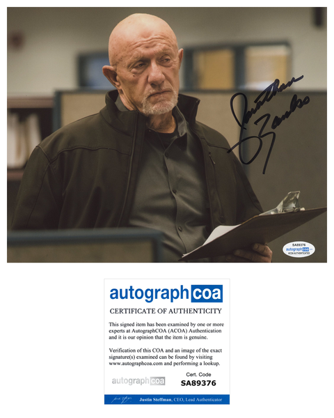 Jonathan Banks Better Call Saul Signed Autograph 8x10 Photo ACOA