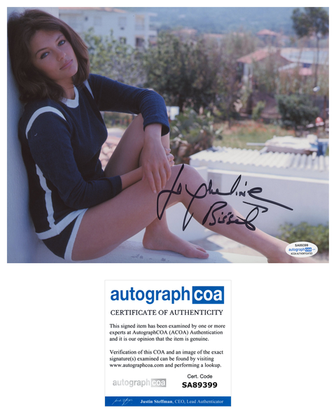 Jacqueline Bisset Sexy Bullitt Signed Autograph 8x10 Photo ACOA