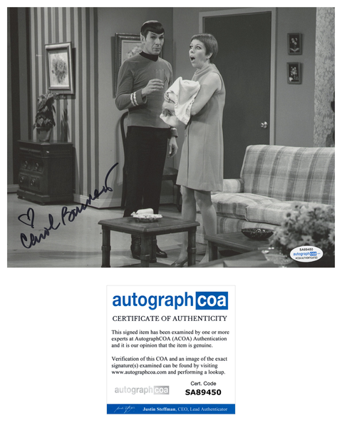 Carol Burnett Signed Autograph 8x10 Photo ACOA