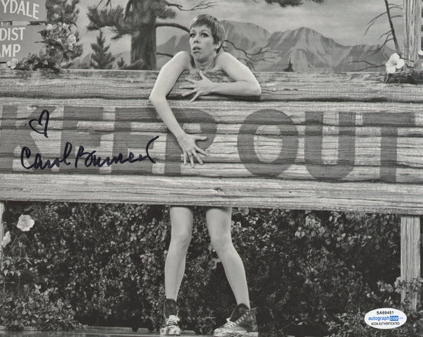 Carol Burnett Signed Autograph 8x10 Photo ACOA