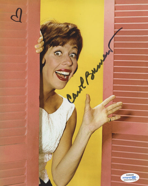 Carol Burnett Signed Autograph 8x10 Photo ACOA