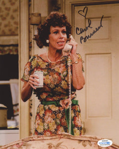 Carol Burnett Signed Autograph 8x10 Photo ACOA