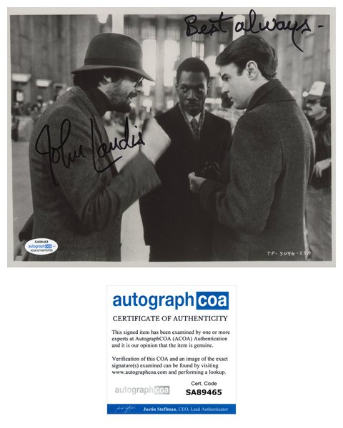 John Landis Trading Places Signed Autograph 8x10 Photo ACOA