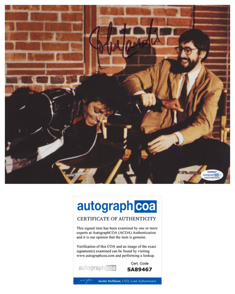 John Landis Thriller Signed Autograph 8x10 Photo ACOA