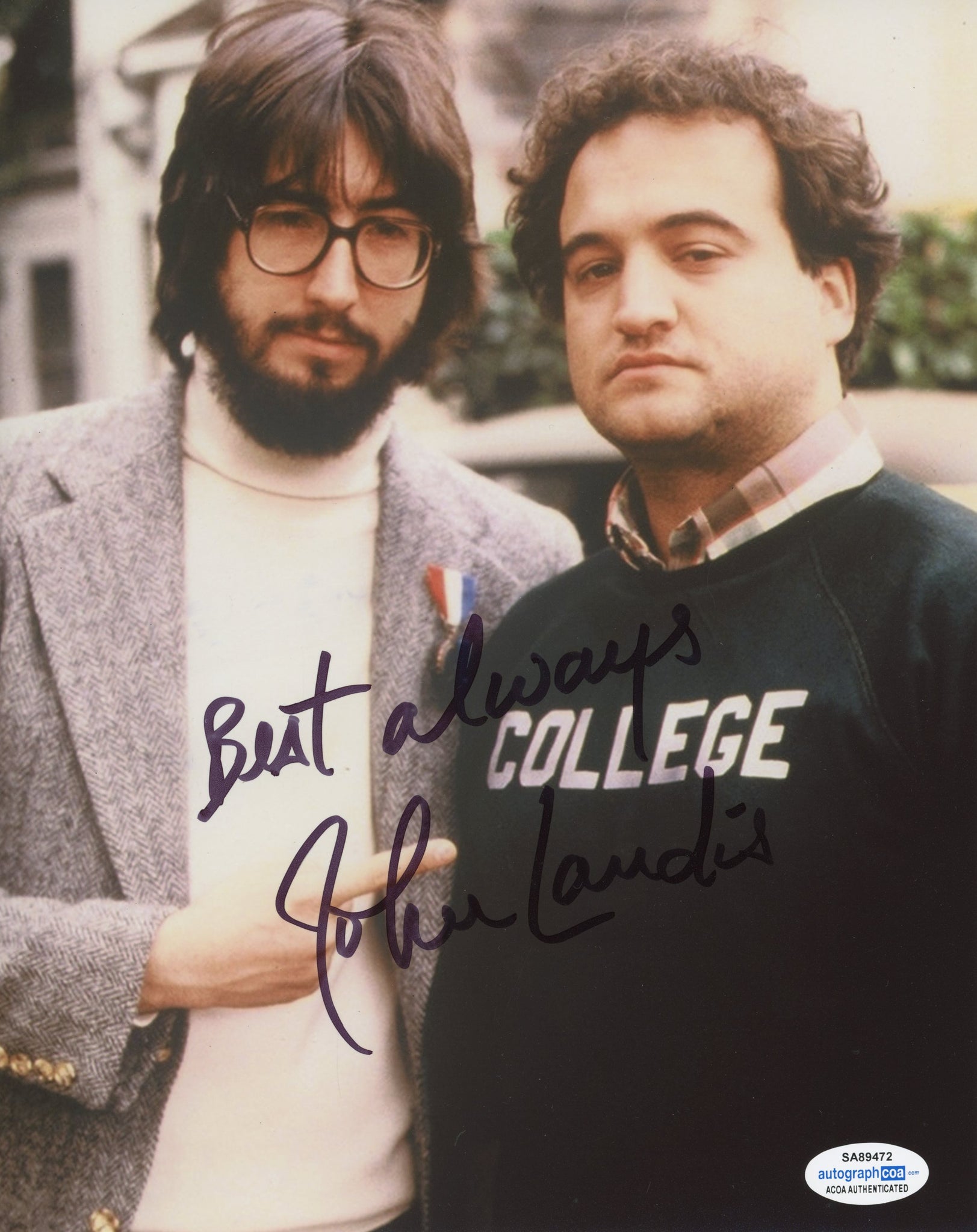 John Landis Animal House Signed Autograph 8x10 Photo ACOA