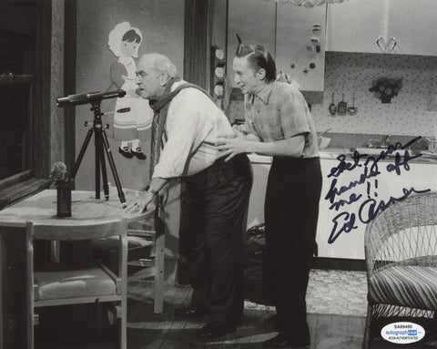 Ed Asner Mary Tyler Moore Show Signed Autograph 8x10 Photo ACOA