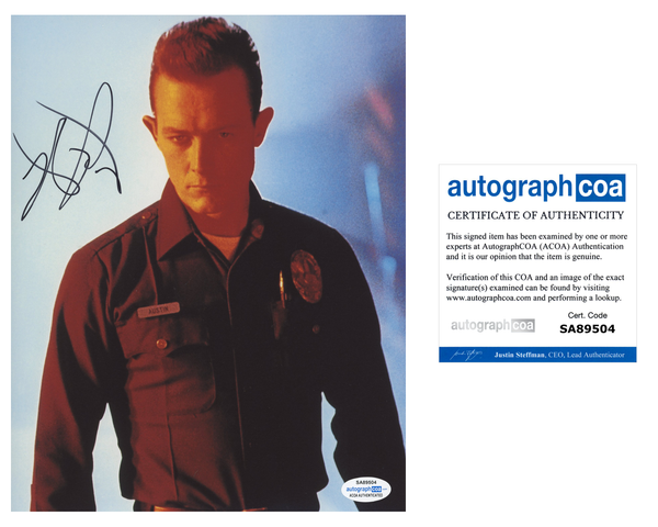 Robert Patrick Terminator Signed Autograph 8x10 Photo ACOA