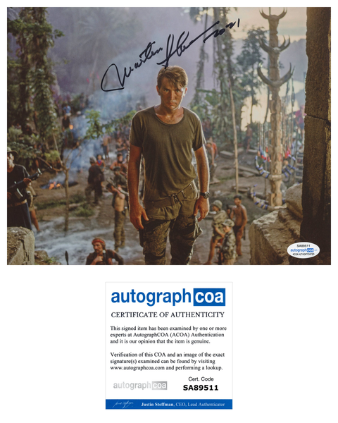 Martin Sheen Apocalypse Now Signed Autograph 8x10 Photo ACOA