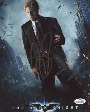 Aaron Eckhart The Dark Knight Signed Autograph 8x10 Photo ACOA