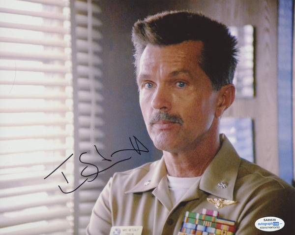 Tom Skerritt Top Gun Signed Autograph 8x10 Photo ACOA