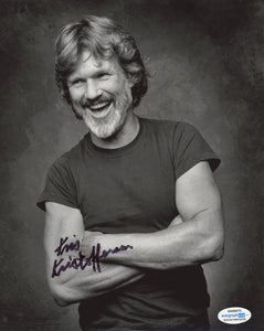 Kris Kristofferson Signed Autograph 8x10 Photo ACOA