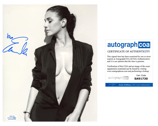 Emmanuelle Chriqui Sexy Superman and Lois Signed Autograph 8x10 Photo ACOA