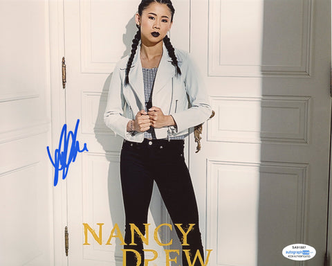 Leah Lewis Nancy Drew Signed Autograph 8x10 Photo ACOA