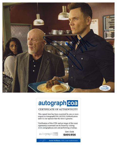 Joel McHale Community Signed Autograph 8x10 Photo ACOA