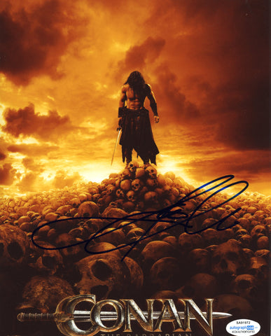 Jason Momoa Conan Signed Autograph 8x10 Photo ACOA