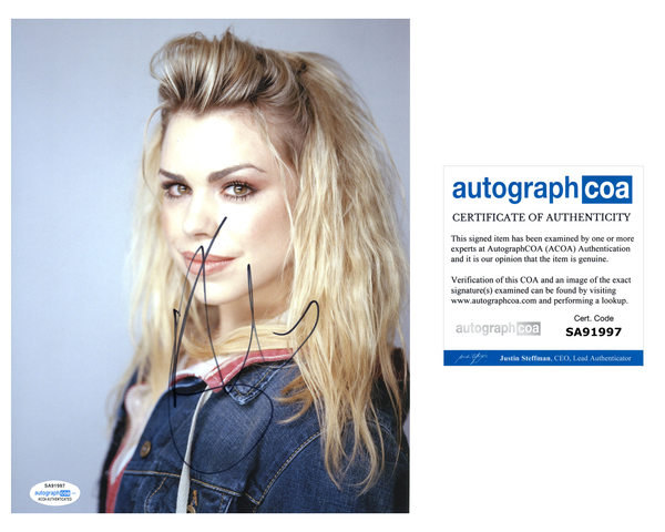 Billie Piper Doctor Who Signed Autograph 8x10 Photo ACOA