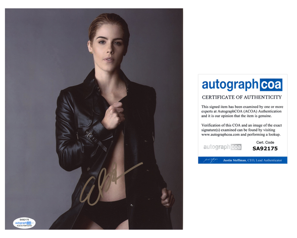 Emily Bett Rickards Arrow Signed Autograph 8x10 Photo ACOA