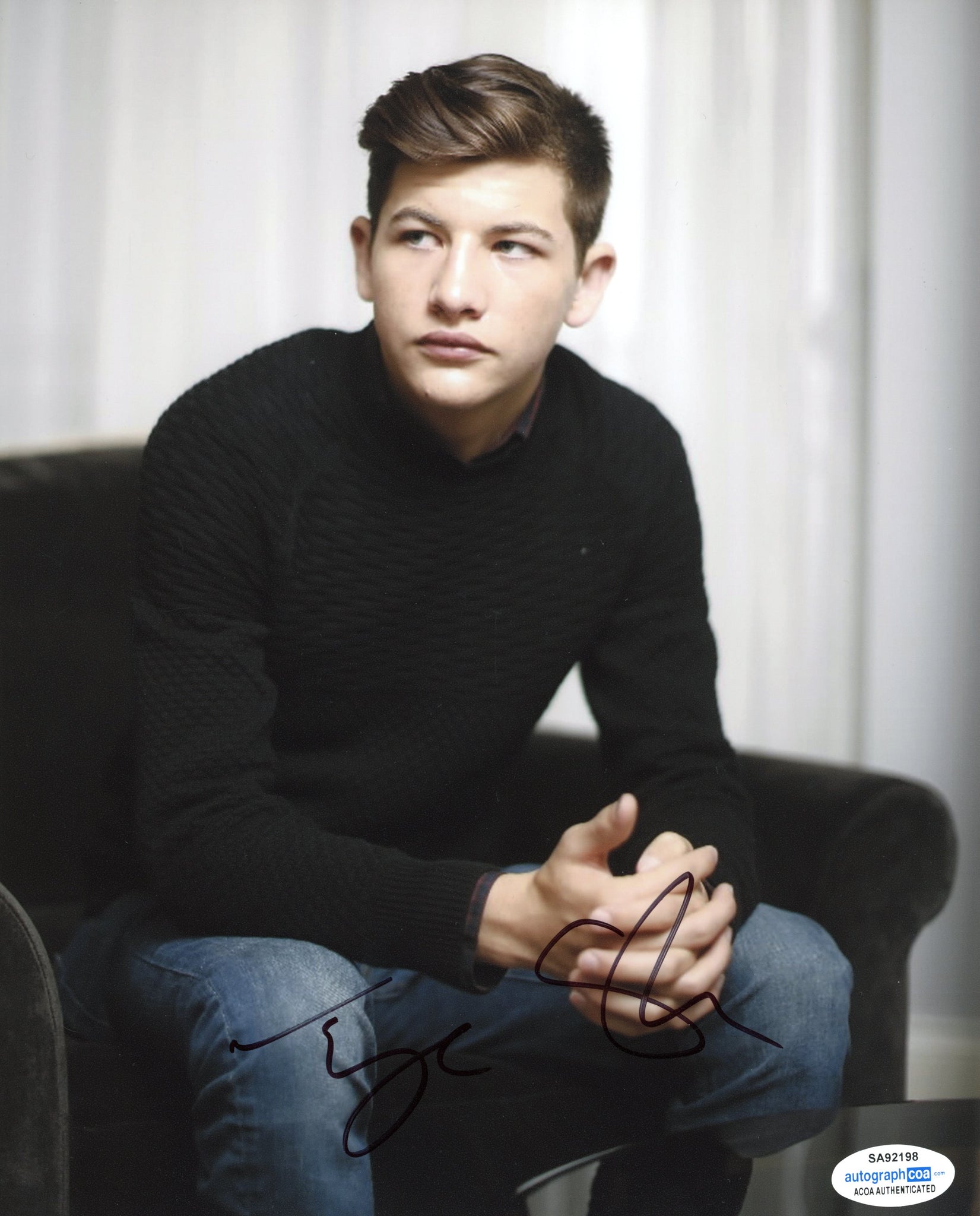 Tye Sheridan X-Men Signed Autograph 8x10 Photo ACOA