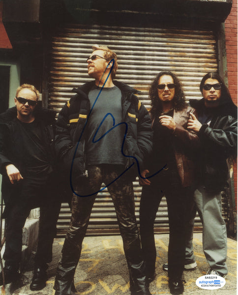 Lars Ulrich Metallica Signed Autograph 8x10 Photo ACOA